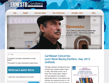 Tablet Screenshot of ernestocordero.com